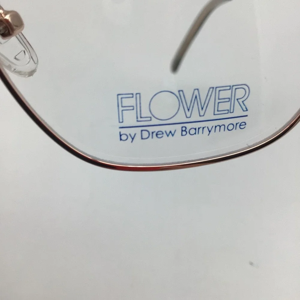 Flower by Drew‎ Barrymore FLR6080 Rose Gold Optical Frames 53-19-140 New